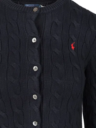 Polo Ralph Lauren Cable Knit Cardigan Knitwear Blue