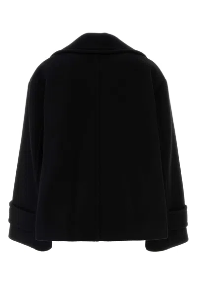Chloé Chloe Black Wool Blend Coat In Black