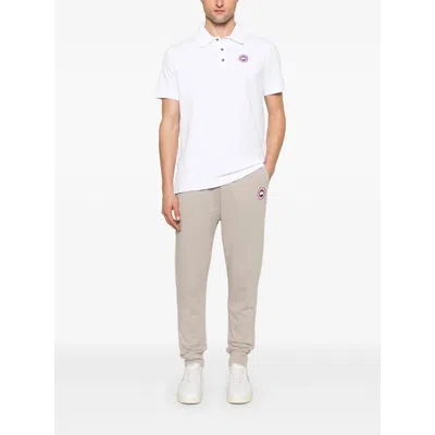Canada Goose Cotton Track-pants With Ribbed Cuffs