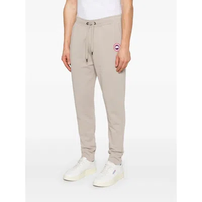 Canada Goose Cotton Track-pants With Ribbed Cuffs
