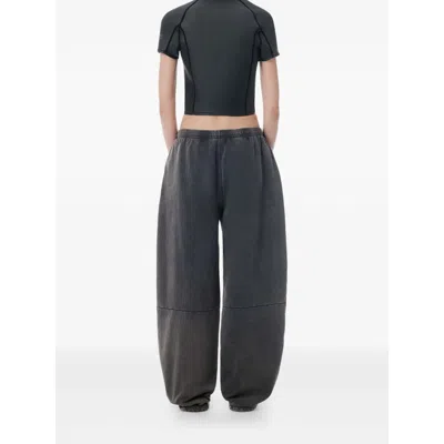 Alexander Wang Articulated Leg Sweatpant Clothing In Gray