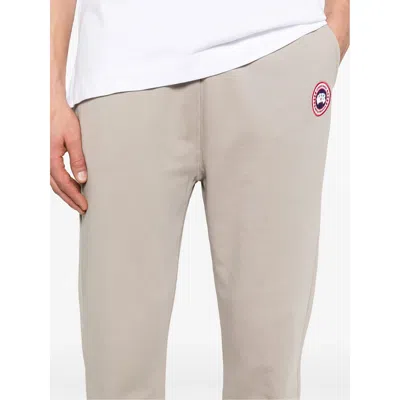 Canada Goose Cotton Track-pants With Ribbed Cuffs