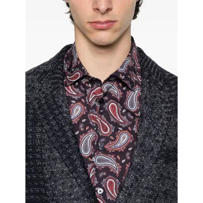 Etro Cotton Shirt With Paisley Print In Multi