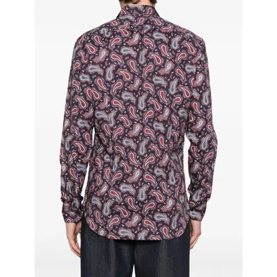 Etro Cotton Shirt With Paisley Print In Multi