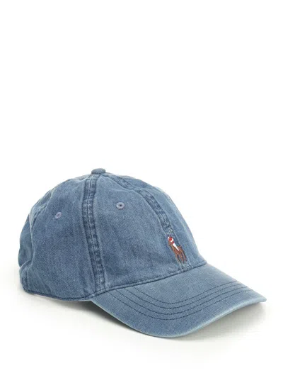 Polo Ralph Lauren Denim Baseball Cap Hats Blue