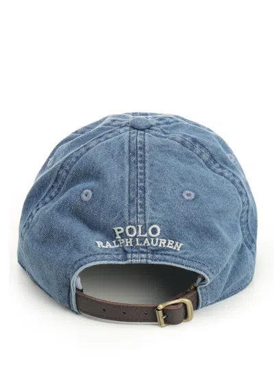 Polo Ralph Lauren Denim Baseball Cap Hats Blue