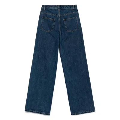 Apc Wide-leg Organic Cotton Jeans