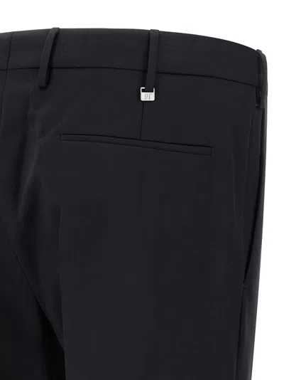 Pt Torino Dark Blue Dieci Pants In Black
