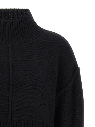 Mm6 Maison Margiela Distressed Sweater Sweaters And Cardigans Black