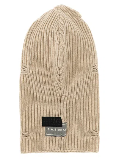Mm6 Maison Margiela Distressed Wool Balaclava