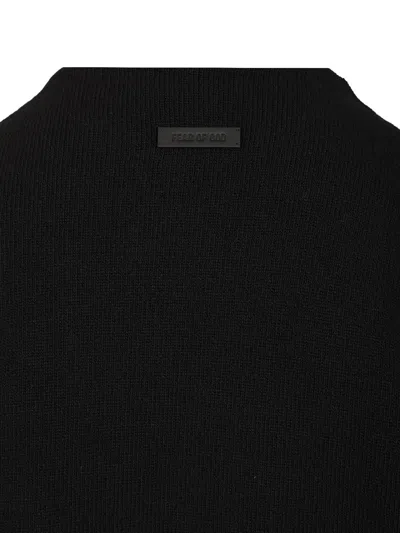 Fear Of God Merino Wool Crewneck Sweater In Black