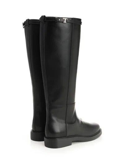 Tod's Gomma 20l Stivale Acc.t Boots Black