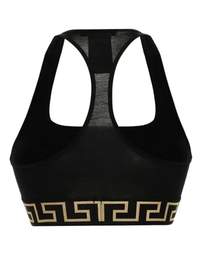 Versace Bra With Elastic Band Featuring The Greca Motif