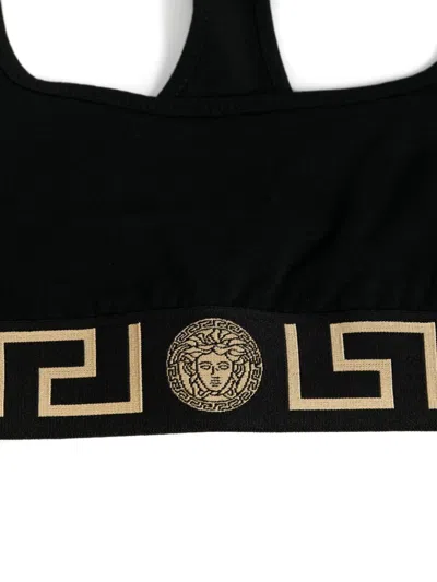 Versace Bra With Elastic Band Featuring The Greca Motif