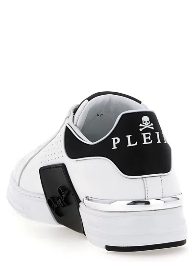 Philipp Plein Nappa Leather Sneakers Low Top Hexagon In Multi