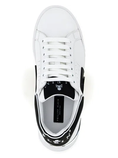 Philipp Plein Nappa Leather Sneakers Low Top Hexagon In Multi