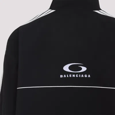 Balenciaga Black Tracksuit Jacket In Technical Fabric In Black