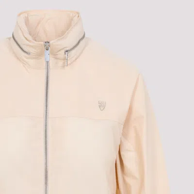Burberry Full Zip Jacket In Neutral