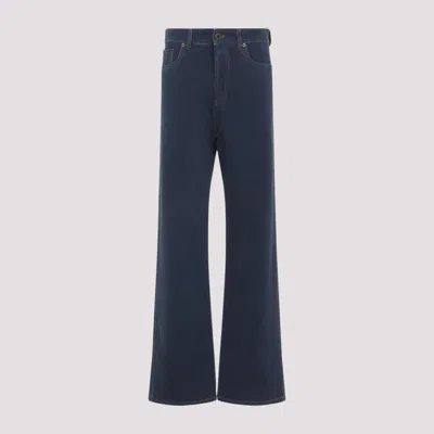 Miu Miu Wide-leg Mid-waist Denim Trousers In Blue