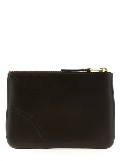 Comme Des Garçons Logo Leather Wallet Wallets And Card Holders Brown