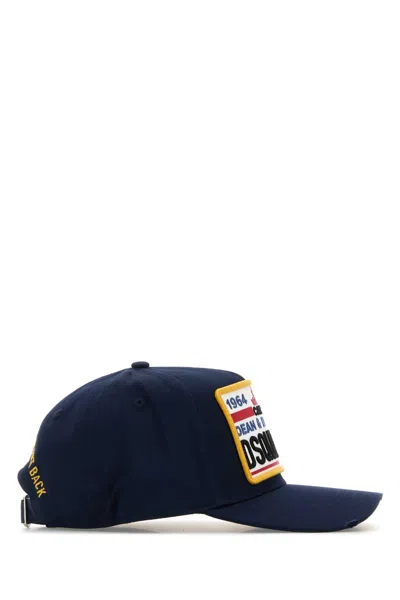 Dsquared2 Dsquared Navy Blue Cotton Baseball Cap