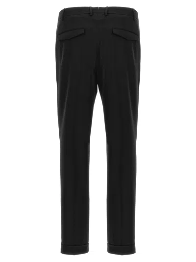Pt Torino Belt-loop Casual Pants In Black