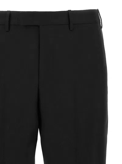 Pt Torino Belt-loop Casual Pants In Black
