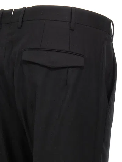 Pt Torino Belt-loop Casual Pants In Black