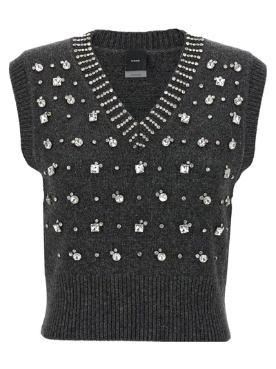 Pinko 'ponziane' Vest In Black