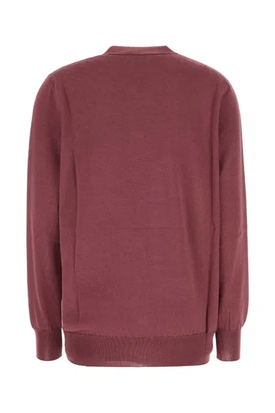 Etro Plum Cotton Blend Cardigan In Red