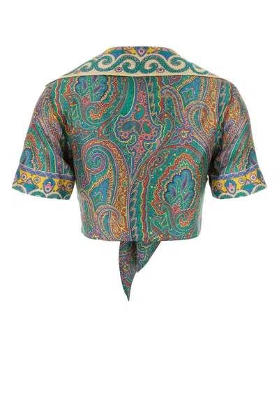 Etro Printed Silk Shirt