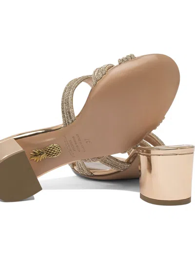 Aquazzura Felix Crystal-embellished Block-heel Sandals