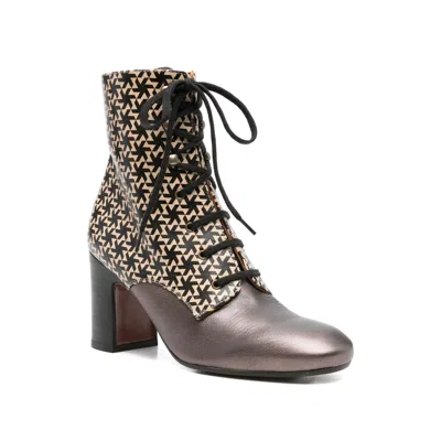 Chie Mihara 80mm Masalac Geometric-pattern Lace-up Boots