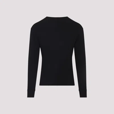 Tom Ford Men Cotton Modal Rib Ls Henley