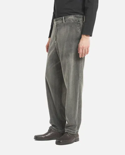 Barena Venezia Ribbed Corduroy Trousers In Gray