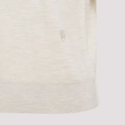 Burberry Natural Crewneck Solid T-shirt