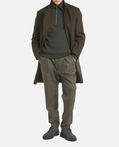 Barena Venezia Cappotto Doppio Petto Gazabin Caramal 75 Lana 25 Poliamidica Coats Green In Black