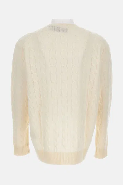 Polo Ralph Lauren Womens Cream Julianna Brand-embroidered Regular-fit Cotton-knit Jumper