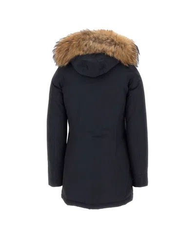 Woolrich Parka Arctic Con Pelliccia Removibile Nero In Blue