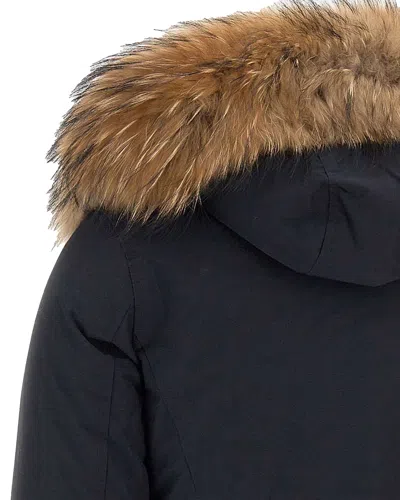 Woolrich Parka Arctic Con Pelliccia Removibile Nero In Blue
