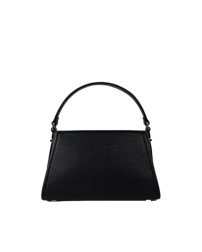 Elisabetta Franchi Black Handbag With Maxi Logo In Black