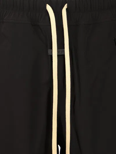 Fear Of God Forum Straight-leg Virgin Wool And Cashmere-blend Drawstring Trousers In Black