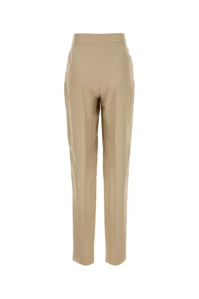 Giorgio Armani Silk Trousers With High Waist And Pockets