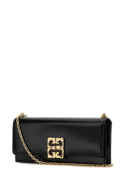 Givenchy Black Leather 4 G Liquid Shoulder Bag