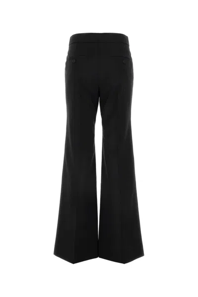 Givenchy Black Wool Blend Flared Leg Pant