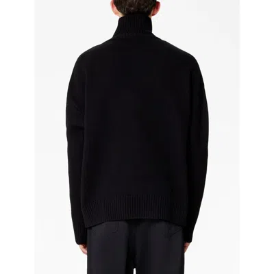 Ami Alexandre Mattiussi Ami Paris Funnel-neck Sweater With Heart Intarsia Design