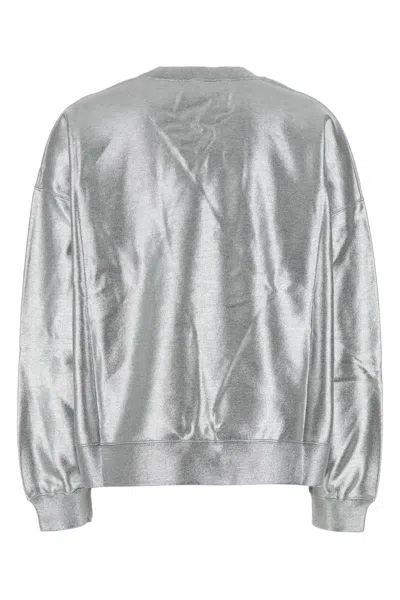 Gucci Silver Cotton Sweatshirt In Metallic