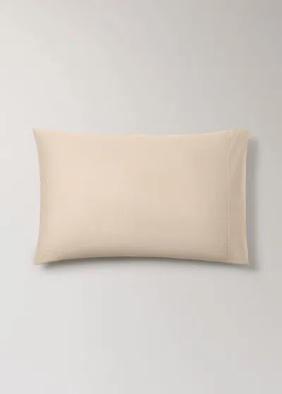 Mango Home Two 600-thread Cotton Satin Pillowcases 50x75 Cm Beige