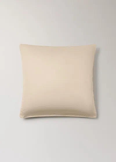 Mango Home Two 600-thread Count Cotton Satin Pillowcases 60x60 Cm Beige