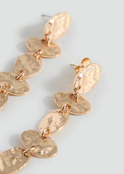 Mango Teen Pendant Earrings Gold